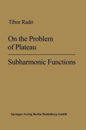 On the Problem of Plateau de Tibor Radó