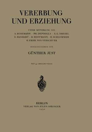 Vererbung und Erziehung de A. Busemann