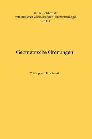 Geometrische Ordnungen de Otto Haupt