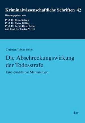 Folter, C: Abschreckungswirkung der Todesstrafe