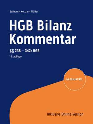 HGB Bilanz Kommentar 15. Auflage de Klaus Bertram