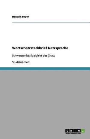 Wortschatzsteckbrief Netzsprache de Hendrik Beyer