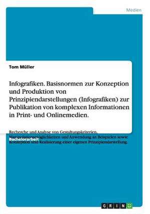 Infografiken. Basisnormen zur Konzeption und Produktion von Prinzipiendarstellungen (Infografiken) zur Publikation von komplexen Informationen in Print- und Onlinemedien. de Tom Müller