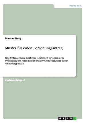 Muster für einen Forschungsantrag de Manuel Berg