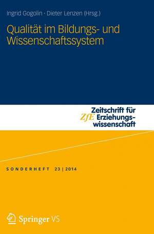 Qualität im Bildungs- und Wissenschaftssystem de Ingrid Gogolin