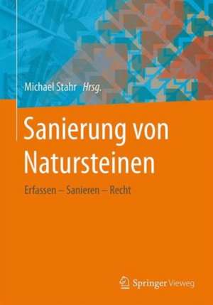 Sanierung von Natursteinen: Erfassen - Sanieren - Recht de Michael Stahr