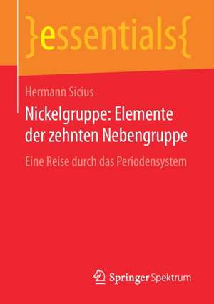 Nickelgruppe: Elemente der zehnten Nebengruppe: Eine Reise durch das Periodensystem de Hermann Sicius