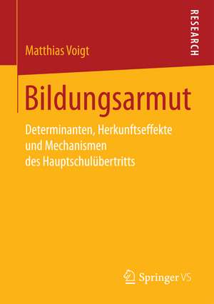 Bildungsarmut de Matthias Voigt