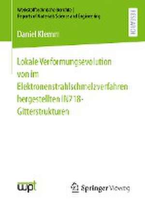 Lokale Verformungsevolution von im Elektronenstrahlschmelzverfahren hergestellten IN718-Gitterstrukturen de Daniel Klemm