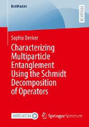 Characterizing Multiparticle Entanglement Using the Schmidt Decomposition of Operators de Sophia Denker