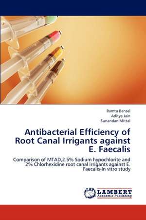 Antibacterial Efficiency of Root Canal Irrigants against E. Faecalis de Bansal Ramta