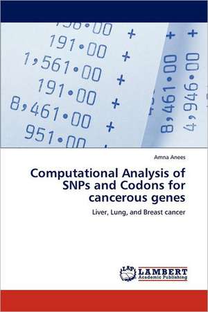 Computational Analysis of SNPs and Codons for cancerous genes de Amna Anees