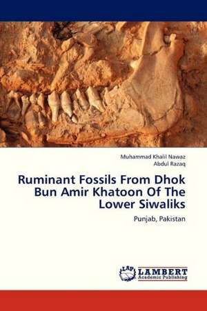 Ruminant Fossils From Dhok Bun Amir Khatoon Of The Lower Siwaliks de Nawaz Muhammad Khalil