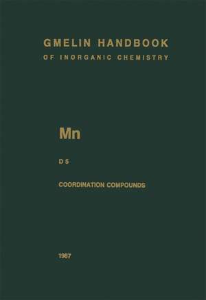 Mn Manganese: Coordination Compounds 5 de Edith Schleitzer-Rust