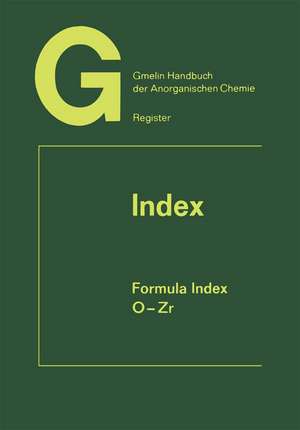 Index Formula Index: O-Zr Elements 104 to 132 de Rudolf Warncke