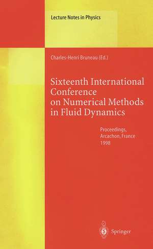 Sixteenth International Conference on Numerical Methods in Fluid Dynamics: Proceedings of the Conference Held in Arcachon, France, 6–10 July 1998 de Charles-Henri Bruneau