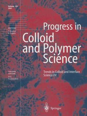 Trends in Colloid and Interface Science XV de Petros G. Koutsoukos