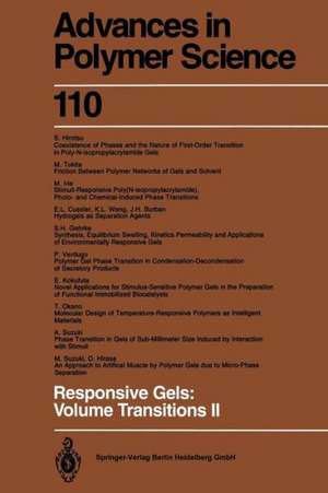 Responsive Gels: Volume Transitions II de K. Dusek