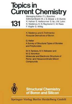 Structural Chemistry of Boron and Silicon de N. Viktorovich Alekseev