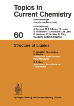 Structure of Liquids de Kendall N. Houk