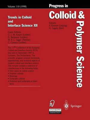 Trends in Colloid and Interface Science XII de Ger J.M. Koper