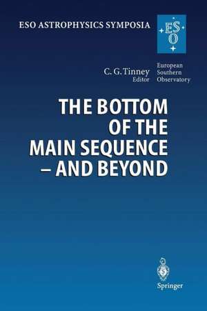 The Bottom of the Main Sequence — And Beyond: Proceedings of the ESO Workshop Held in Garching, Germany, 10–12 August 1994 de Christopher G. Tinney