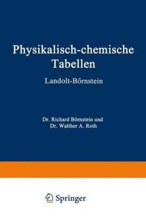 Physikalisch-Chemische Tabellen de Hans Landolt