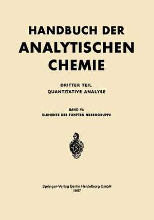 Elemente der Fünften Nebengruppe: Vanadin · Niob · Tantal de G. J. van Kolmeschate