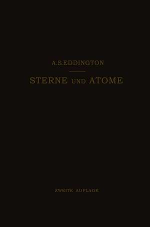 Sterne und Atome de Arthur Stanley Eddington