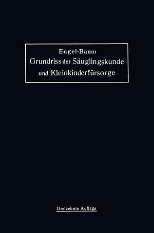 Grundriss der Säuglingskunde und Kleinkinderfürsorge de Stephan Engel