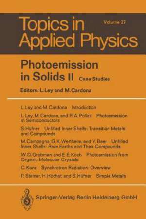 Photoemission in Solids II: Case Studies de L. Ley