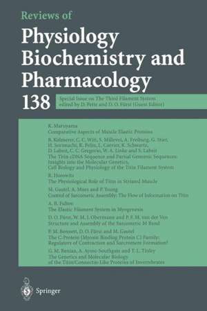 Reviews of Physiology, Biochemistry and Pharmacology de D. Fürst