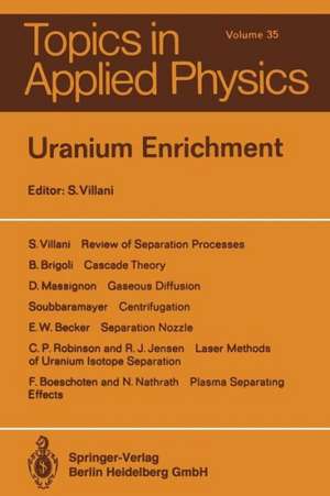 Uranium Enrichment de S. Villani