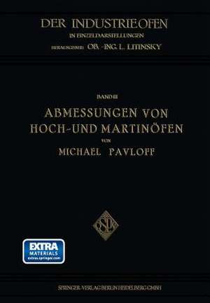 Abmessungen von Hoch- und Martinöfen de Michael Pavloff