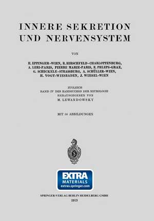 Innere Sekretion und Nervensystem de Hans Eppinger