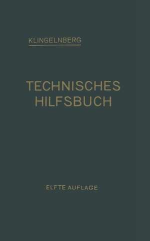 Klingelnberg Technisches Hilfsbuch de W. Ferd Klingelnberg