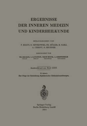 Zur Frage der Entstehung diphtherischer Zirkulationsstörungen de Werner E. Siebert