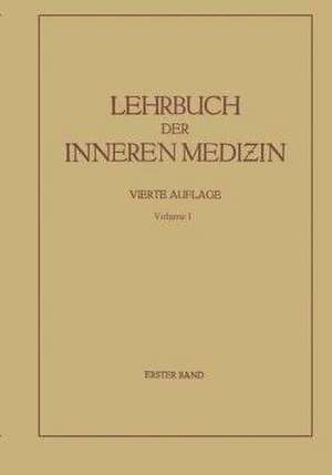 Lehrbuch der inneren Medizin de Gustav von Bergmann