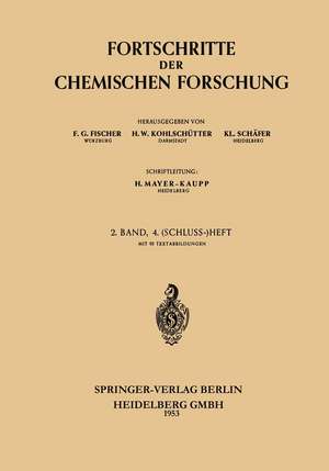 Fortschritte der Chemischen Forschung de Harry Julius Emeléus