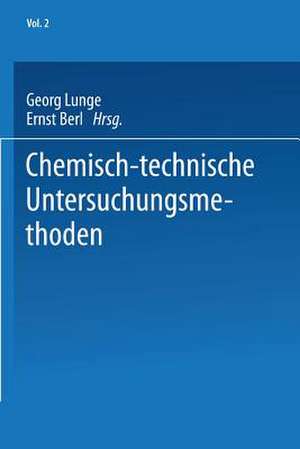 Chemisch-technische Untersuchungsmethoden de E. Adam