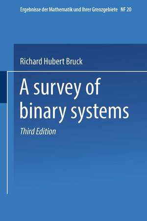 A Survey of Binary Systems de Richard Hubert Bruck