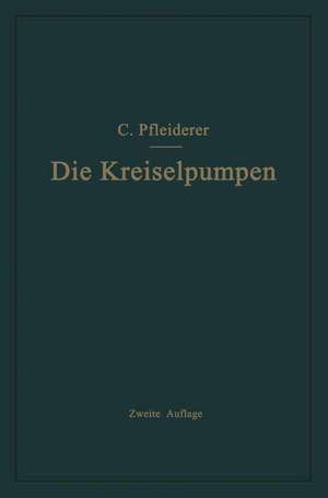 Die Kreiselpumpen de Carl Pfleiderer