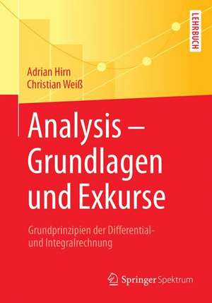 Analysis – Grundlagen und Exkurse: Grundprinzipien der Differential- und Integralrechnung de Adrian Hirn