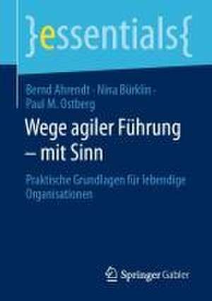 Wege agiler Führung – mit Sinn: Praktische Grundlagen für lebendige Organisationen de Bernd Ahrendt