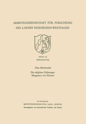 Die religiösen Dichtungen Margaretes von Navarra de Hans Sckommodau