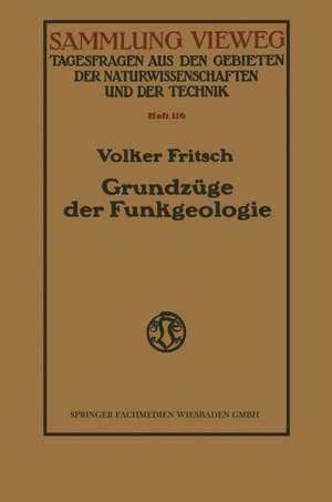 Grundzüge der Funkgeologie de Volker Fritsch