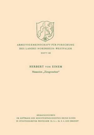 Masaccios „Zinsgroschen“ de Herbert von Einem