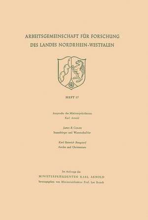 Ansprache des Ministerpräsidenten. Staatsbürger und Wissenschaftler. Antike und Christentum de Karl Heinrich Conant