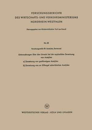 Untersuchungen über den Umsatz bei der explosiblen Zersetzung von Azetylen de Kenneth A. Loparo