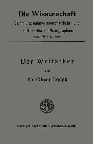 Der Weltäther de Oliver Lodge